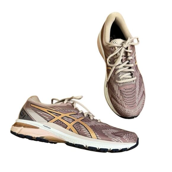Asics GT-2000 8 Rose Gold Sneakers Women's Size 9.5 Wide Excellent Condition - Picture 1 of 8